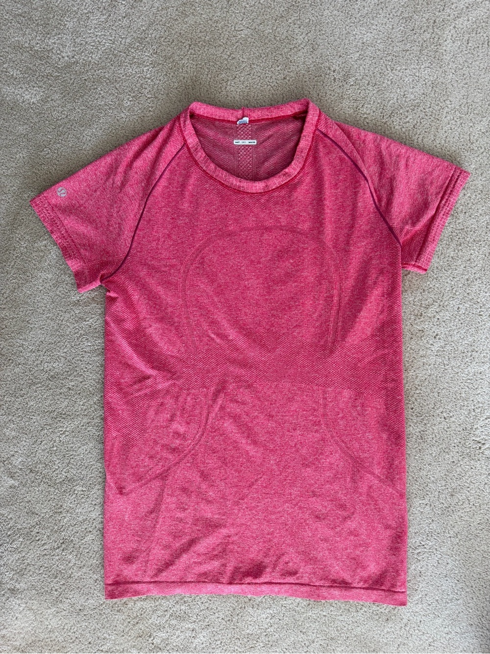 Lululemon Heathered Rose Athletic Top — Size 10 Sticker